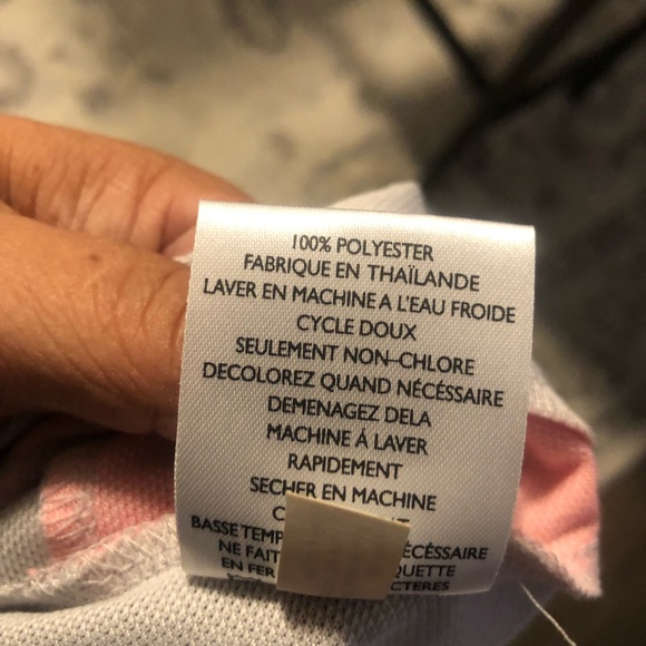 Ping Chip In Golf Shirt Women's Gray Pink Stripe Short Sleeve Polo Sensor Cool - Picture 6 of 11